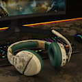 Miniatyrbild 7 av 7: G08 Trådlöst Gaming Headset med Mikrofon: 100 timmars batteritid, 10 m räckvidd, Unik ökenfärg, Kompatibel med PS4/PS5/PC/Mac