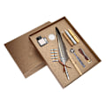 Miniatyrbild 8 av 10: Fjäderpenna Set Mjuk Skrivande Retro Design Snidning Utseende Kalligrafi Penna Kit för Skrivning PresentSFDPS038031 Spetsig Grå Fjäder