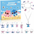 Miniatyrbild 1 av 7: Julkalender 2024 för flickor pojkar med 24 dagars presentnedräkningskalender Blind Box DIY Creative Charm Hänge Armband Halsband för barn