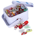Miniatyrbilde 1 av 10: 70 stk. Hemmeklips Stoff Håndverk Blandet Farge Plast PatchWork Posisjonering  Syklips