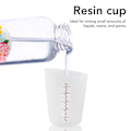 Miniatyrbilde 2 av 6: Silikon Målebeger Verktøysett Spatel Fingerhansker Pipetter Epoxy Resin Blanding Verktøysett for Håndverk Verktøysett Pink 19pcs