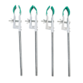 Pikkukuva 6 / 10: 4 kpl Laboratorioleikari Retortti Prong Jaw 2 sormen leveyden säädettävä kumi leuat Labs Universal Clamp