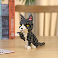 Miniatyrbild 6 av 6: Katt Mini Byggklossar Söta Djurset för Godispåsar, 1300 st Mikro Mini Byggleksak DIY 3D Tegelstenar Kit för Vuxna Barn, Jul Födelsedagspresent