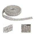 Miniatyrbilde 8 av 10: Rhinestone-kjede 2 meter lang Premium Material Robust Holdbar Iøynefallende Bred applikasjon Rhinestone Trim