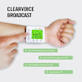 Miniatyrbild 4 av 7: Blodtrycksmätare för handled, automatisk handledsmanschett med justerbart armband, digital hem-BP med stor LCD-skärm, blodtrycksmätare, lagrar White