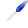 Miniatyrbilde 10 av 10: Glass Dip Pen Set Signaturpenn med blomsterformet stativ blekkhus utsøkt gave (Lotus)