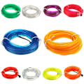Pikkukuva 3 / 6: Auton sisätilojen LED-nauhavalot, USB-neonvalo, vilkkuva elektroluminesenssijohtovalo 6 mm:n ompelureunalla, tunnelmavalaistussarjat (5 m/16,5 jalkaa, punainen)