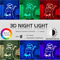 Miniatyrbild 3 av 7: Naruto Kakashi Uchiha Sasuke 3D Illusion Nattlampa Liten