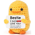 Miniatyrbillede 1 af 6: Bestie Bedste Veninde Kvinder Fødselsdag - Jeg Andels Elsker Dig, Sjov Håndlavet Positiv Følelsesmæssig Strikket And til Kvinder Venskab Fødselsdag Julegaver B