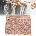 Miniatyrbild 6 av 8: 14,5 cm polyester silke kläder broderi spets DIY klänning hantverk tyg kläder dekoration rosa