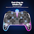 Miniatyrbild 3 av 7: Trådlös Switch Pro-kontroller för Nintendo Switch-kontroller/Lite/OLED/Windows/iOS/Android, 7-färgad justerbar RGB-belysning Switch Remote Gamepad med