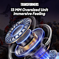 Miniatyrbilde 2 av 6: Transformers TF-T01 True Wireless Earbuds Bluetooth 5.4 Hodetelefoner Bass Stereo Øretelefoner, Bluetooth Ørepropp i Øret Støydempende Mikrofon, 60H Spilletid Shockwave