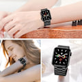 Miniatyrbillede 4 af 6: 316L Kirurgisk Rustfrit Stål Apple Watch Rem, Ridse-/Vandafvisende, Passer til Series Ultra, Størrelser 49mm, til Business Casual Black