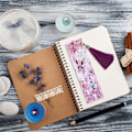 Miniatyrbild 6 av 10: DIY formad diamantmålning bokmärke Eiffeltornsmönster Barnpresent med tofs
