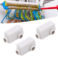 Pikkukuva 1 / 6: 10 kpl ZK T06 -johdinliitin 400V 60A Suuri teho 1 sisään 2 ulos Liitosliitinlohko Inline-liitäntäliitäntälaatikko