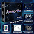 Miniatyrbild 7 av 7: Gamepad 3D Illusion Lamp, Ammonite Controller Nattljus wi