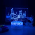 Magic Academy Harry Potter Natlampe 3D LED Illu