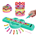 Miniatyrbild 2 av 3: 2024 Ny Handvävningsleksak Handrep DIY Barnpussel Vävning Armband Leksak Set för barn, Överraskning Jul Födelsedag Semestergåvor Green