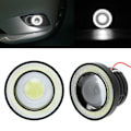 Miniatyrbilde 5 av 11: 2 stk 2,5 tommers Angel Eyes tåkelys 30W 3200LM Universal COB LED kjørelys