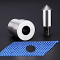 Miniatyrbilde 6 av 10: 2 stk 1,5-16 mm 45# Stålstempelform Hulhullstempel Lærbeltestanseverktøy (5 mm)