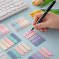 Miniatyrbillede 6 af 10: 100 ark Page Makers 5 farver Hurtig mærkning Fast klæbning Træk ud indeks Sticky Notes til kontor og skolebrug Varm farve