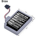 Miniatyrbillede 2 af 7: Høj kapacitet 2000mAh WUP-010 erstatningsbatteri til Nintendo Wii U Gamepad WUP-012