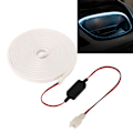 Pikkukuva 11 / 11: Auton LED-etulokkolaite IP67 Ympäröivä valaistus Vaihto Teslalle Model 3 2018‑2020 DC12‑16V Valkoinen