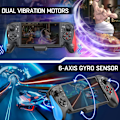 Pikkukuva 3 / 8: Vaihda ohjaimet, One Piece Joy Pad -vaihto Switch Pro -ohjaimelle, kaukosäädin sopii suurille käsipelaajille säädettävällä TURBO-toiminnolla Type A