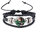 Miniatyrbild 1 av 5: Herr Vintage Läder Armband Rep Bangle Demon S