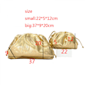 Pikkukuva 3 / 6: Naisten Dumpling-olkalaukku Pilvi-iltalaukku Kimalteleva Clutch-laukku Olkalaukku Kiristysnarulla Olkalaukku
