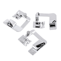 Miniatyrbillede 2 af 10: 3 stk. Snap-on trykfødder Universal Fit Domestic Multifunktion eller Gammel Symaskine