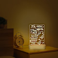 Miniatyrbild 5 av 8: Presenter för systrar, 3D nattlampa Jag älskar dig syster LED illusion bordslampa för flicka