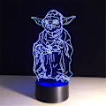 Miniatyrbild 5 av 8: 3D LED nattlampa, 3D illusionslampa 7 färger skiftande