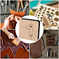 Miniatyrbild 8 av 10: Skärmaskin Form Lädertillbehör DIY Handgjorda Kits med Järnblad för Hantverkssamling (Nummer 1)