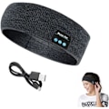 Pikkukuva 1 / 7: Langattomat unimakuulokkeet, Bluetooth-urheilupäännauha-kuulokkeet erittäin ohuilla HD-stereokaiuttimilla, täydelliset nukkumiseen, treenaamiseen, juoksuun, joogaan, unettomuuteen Grey