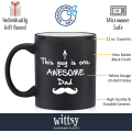 Miniatyrbillede 2 af 4: One Awesome Dad Funny Coffee Mug - Bedste fars dags gaver til far - Unik far