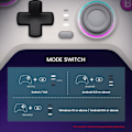 Miniatyrbild 9 av 9: Nova trådlös Switch Pro-kontroller för Switch/Lite/OLED, Switch-kontroller med Hall Effect JoySticks, RGB LED, 1200mAh uppladdningsbar, Turbo,Program Nova(Green)