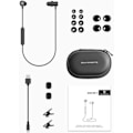 Pikkukuva 8 / 8: Q30 HD+ Bluetooth-kuulokkeet korvan sisäiset langattomat 5.2 magneettiset kuulokkeet IPX5 hikikestävät nappikuulokkeet mikrofonilla urheiluun, upea basso, 10 mm:n ajurit, Black