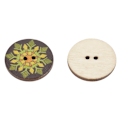 Miniatyrbillede 2 af 8: 100 stk. farverige træknapper med 2 huller til syning og scrapbooking (#3)