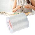 Miniatyrbillede 1 af 5: Perletråd 109yd Lang 0,03in Diameter Elastisk Fiber Klar Farve Krystaltråd til Smykkefremstilling DIY