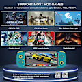 Miniatyrbillede 4 af 7: Bluetooth-controller til iPhone, Android, direkte afspilning, lav latenstid, telefoncontroller-gamepad-joystick til Galaxy S23 S22 S21 20 Ultra, iPhone 14 13 1 Blue