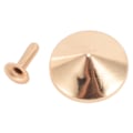 Miniatyrbilde 6 av 10: 100 sett soppnagler Stud 22mm DIY jernkonuspigger og nagler Soppspisshode Naglenagl for reparasjon av vesker Sko Gull