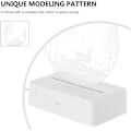 Miniatyrbild 4 av 8: Akryl 3D nattlampa julhjort i skogen USB LED-bord