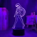 Sailor Moon Sailor Mars 3D Nattlampe, Akrylpanel Abs Ba