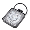 Miniatyrbilde 3 av 11: 27W 9LED Kvadratisk Mini Arbeidslys Ekstra Lampe Bil Motorsykkel Modifikasjon Frontlys Svart