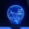 3D Illusion Lampe Anime Sailor Moon Anime Lys 3D LED Lampe N