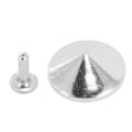 Miniatyrbild 10 av 10: 100 st svampnitar multifunktionella dubbellock svampnitar för bälten väskor hattar skor lädernyckelringar kläder silver