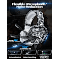 Pikkukuva 3 / 7: Peliheadset Mikrofonilla, Pelikuulokkeet Stereo 7.1 Surround Sound PS4 Kuulokkeet 50mm Ajurit, 3.5mm Audioliitin Korvan Yli Kuulokkeet Langalliset