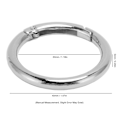 Miniatyrbild 2 av 7: 20 st fjäder O-ringar 1,57 tum diameter 0,2 tum tjock stark koppar säker stängning fjäder spännen för handväska väska smycken DIY Silver