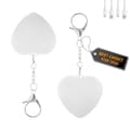 Genopladelig Hjerteformet Taskelys med Smart Sensor: Berørings-LED Mini Lampe til Håndtaske, Nøglering & Pung, 2-pak. 2-Pack